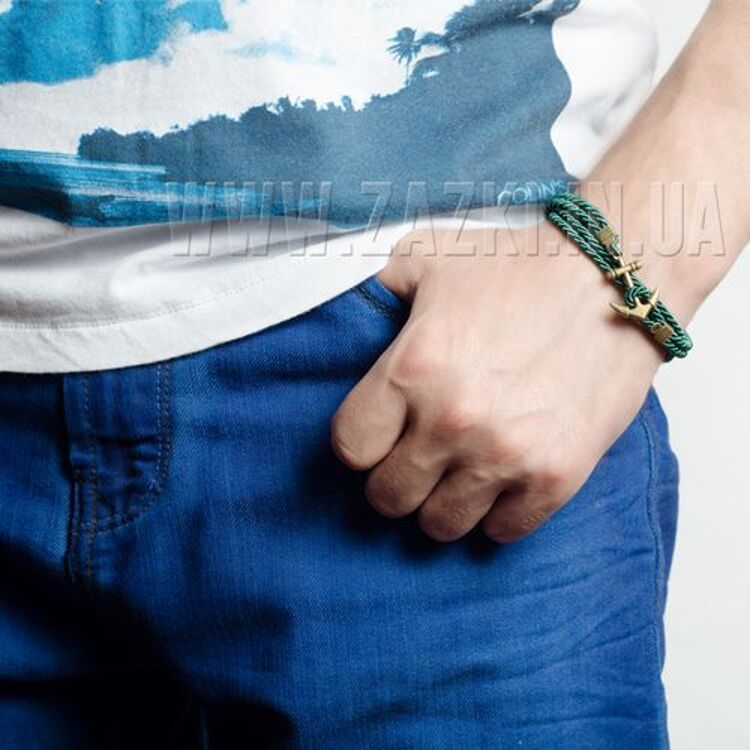 Браслет с якорем