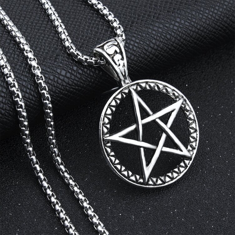Кулон-амулет Пентаграмма в круге по мотивам сериала Supernatural