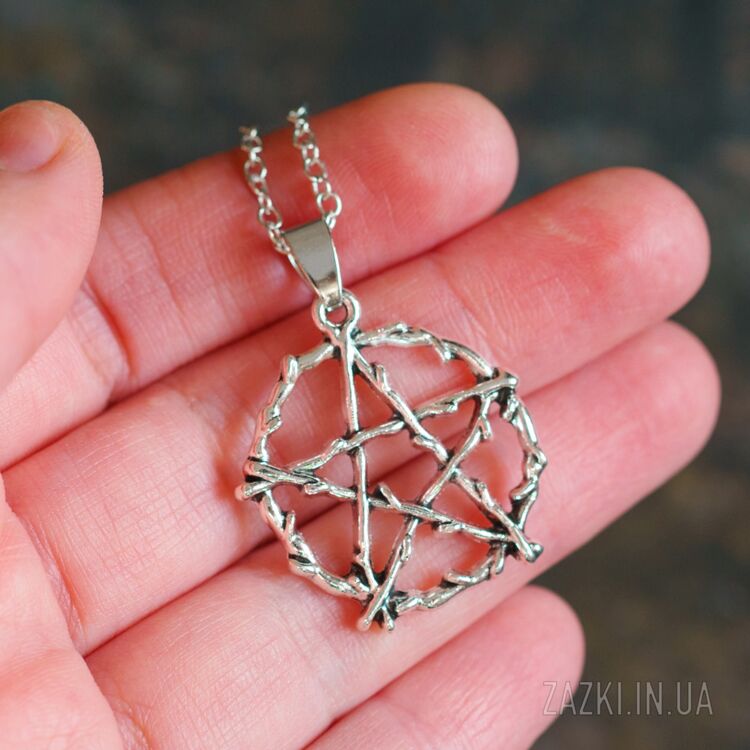 Подвеска Пентаграмма в терновом венке из сериала Supernatural