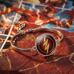 Серебристый браслет Флэш Молния (The Flash) со стеклянной линзой