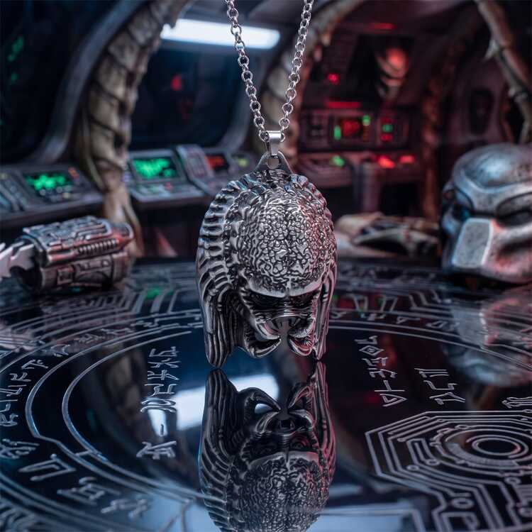 Металлический кулон-подвеска Хищник Маска Охотника Яутжа (Predator)