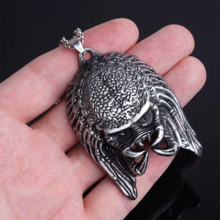 Металлический кулон-подвеска Хищник Маска Охотника Яутжа (Predator)