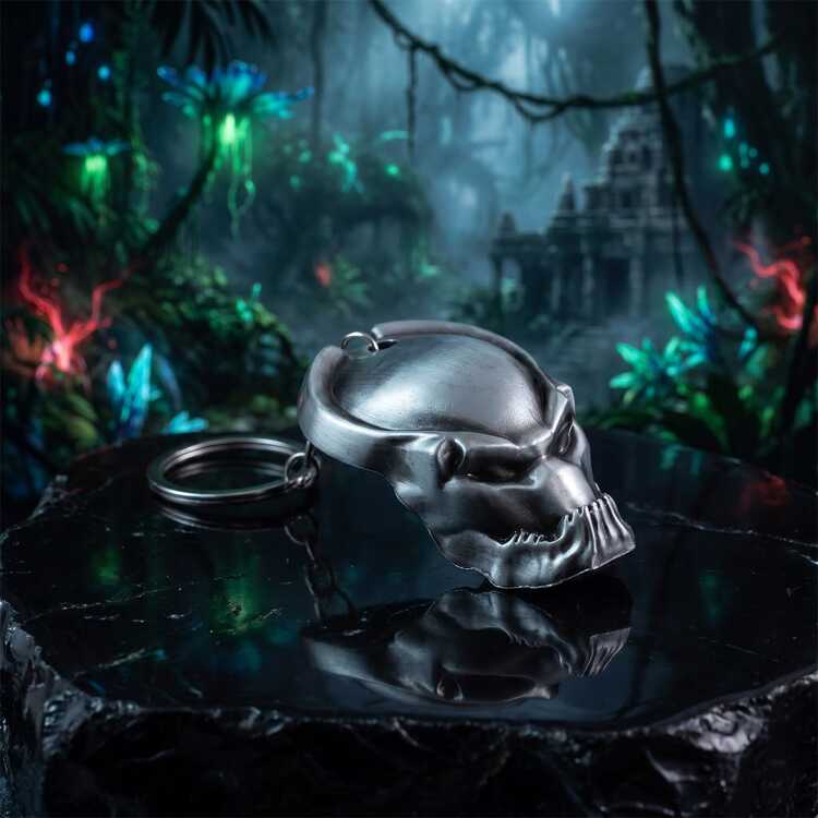 Металлический брелок для ключей Маска Хищника (Predator Яутжа)