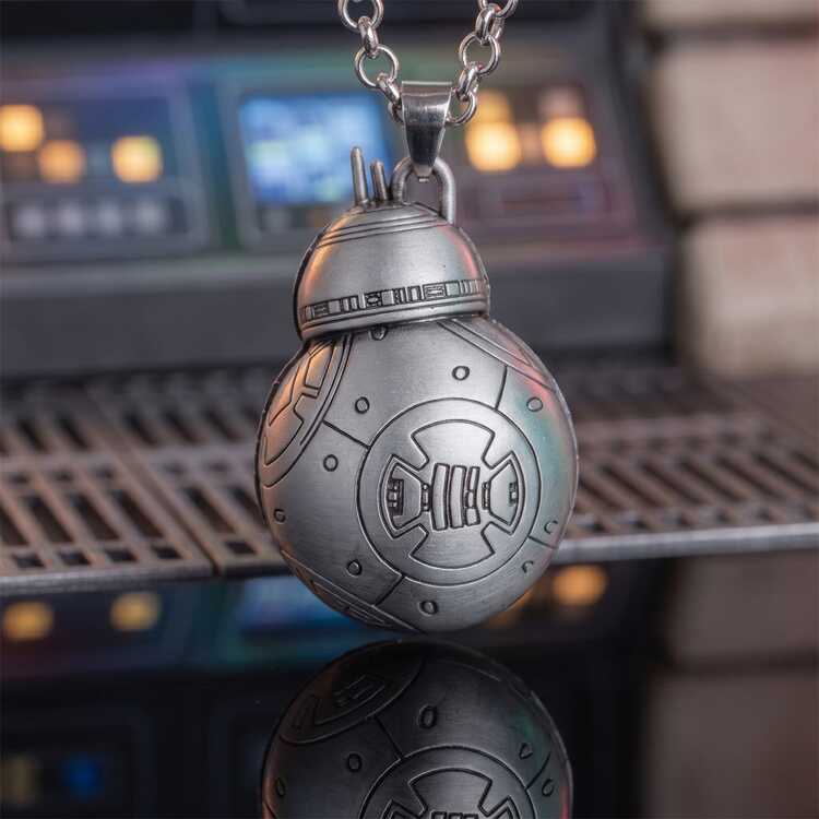 Объемный металлический кулон-подвеска Звездные Войны Дроид BB-8 (Star Wars)