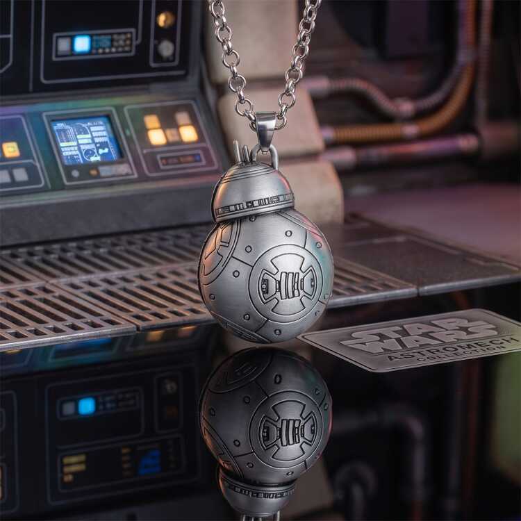 Объемный металлический кулон-подвеска Звездные Войны Дроид BB-8 (Star Wars)