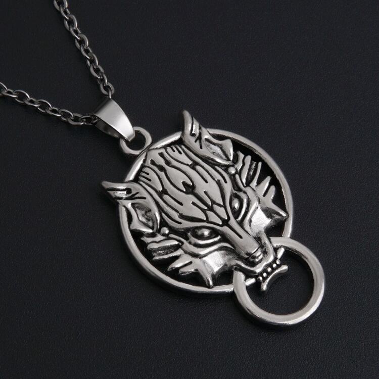 Серебристый кулон Волк Fenrir Final Fantasy VII Advent Children