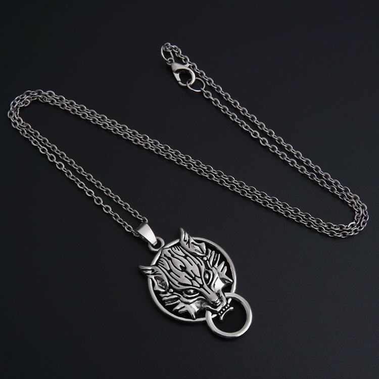 Серебристый кулон Волк Fenrir Final Fantasy VII Advent Children