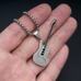 Двусторонняя подвеска Гитара из нержавеющей стали на цепочке