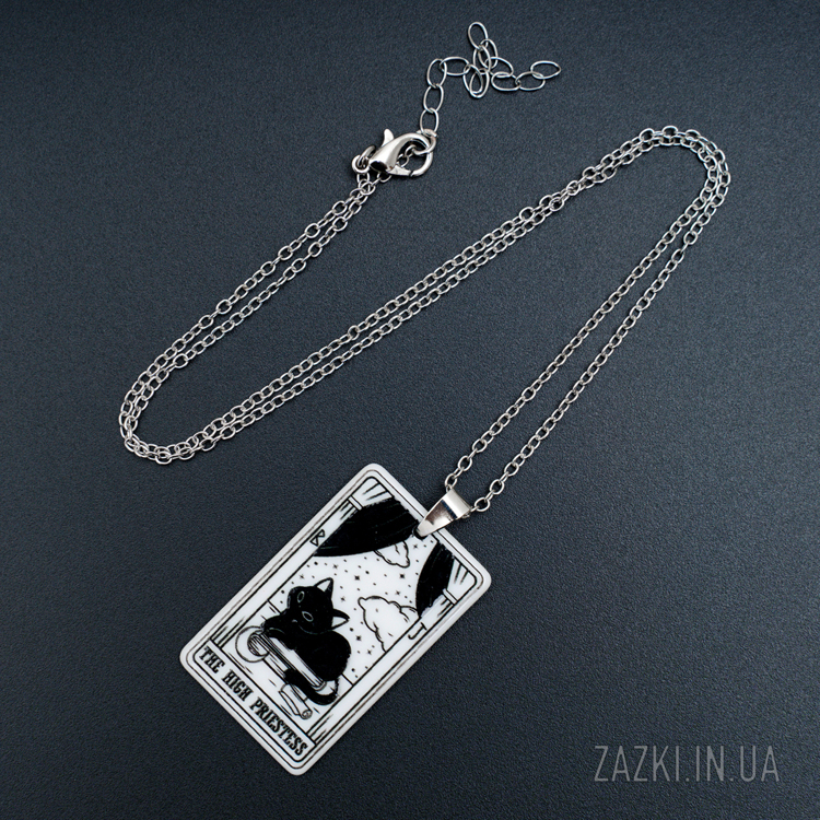 Акриловая подвеска в виде карты таро Верховная жрица The High Priestess
