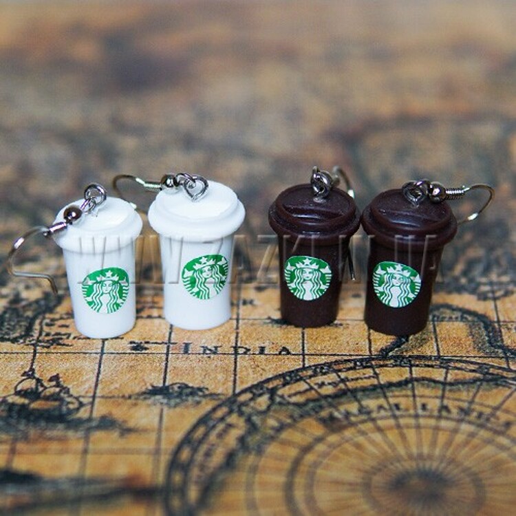 Серьги "STARBUCKS"