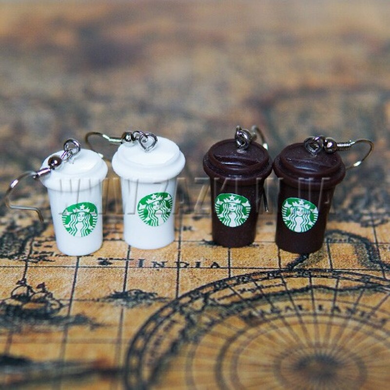 Серьги "STARBUCKS"