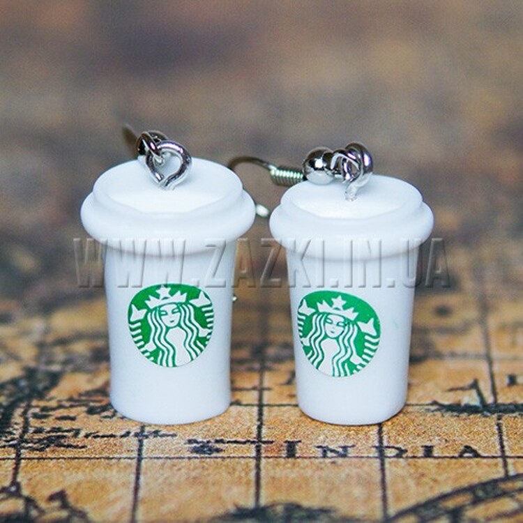 Серьги "STARBUCKS"