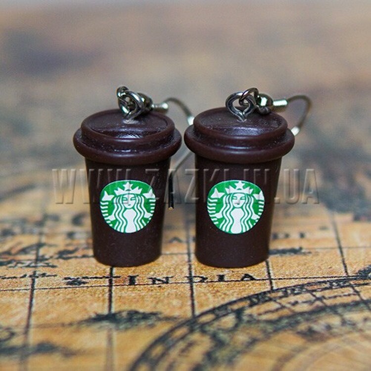 Серьги "STARBUCKS"