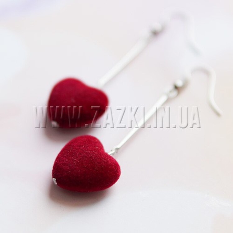 Сережки "Сердечка"