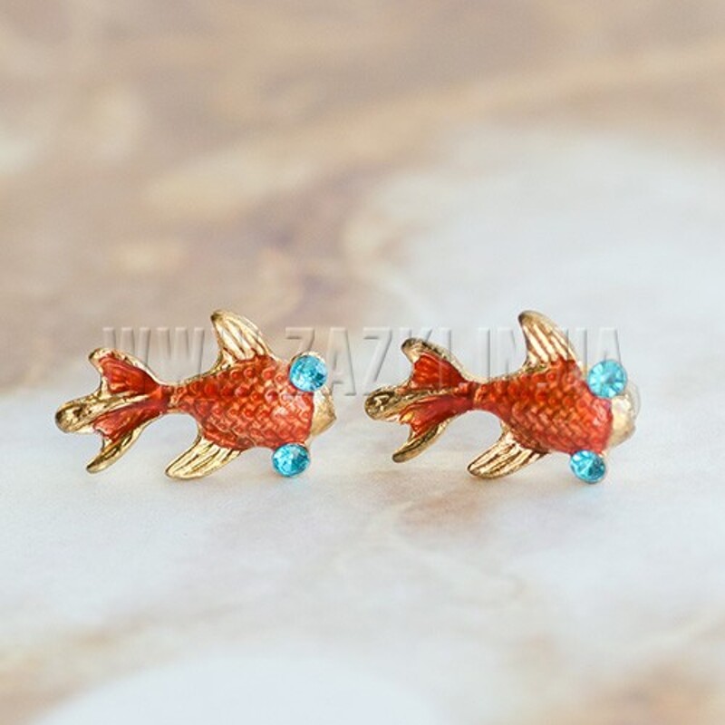 Серьги "Gold fish"  
