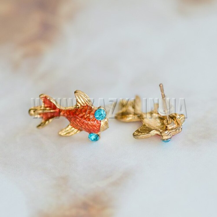 Сережки "Gold fish"