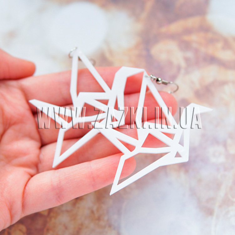 Сережки "Орігамі"