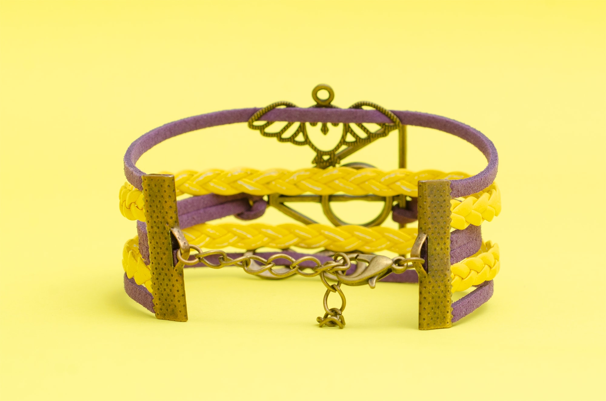Браслет Дари Смерті жовто-фіолетового кольору