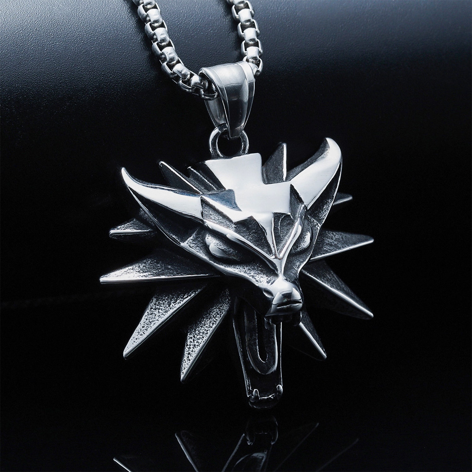 Медальон Відьмака Геральта з титанової сталі