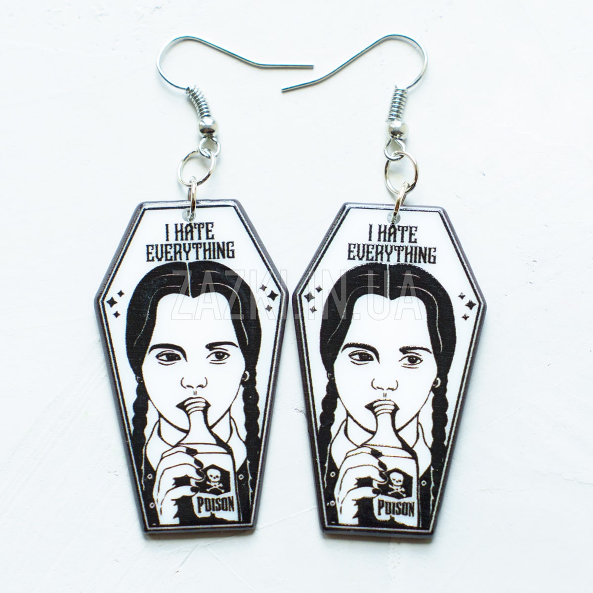 Сережки Венздей Аддамс