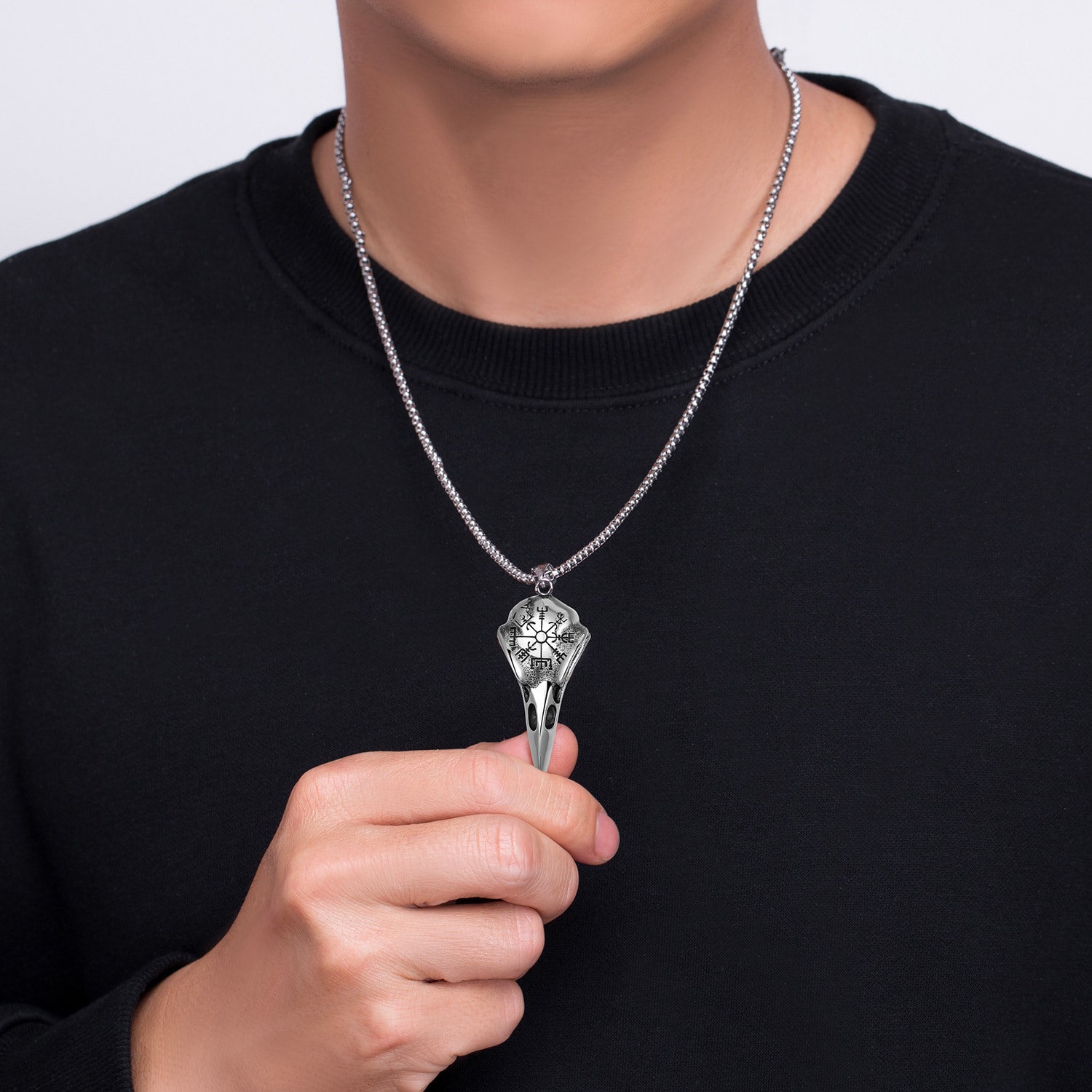 Кулон Череп ворона з вегвізиромм