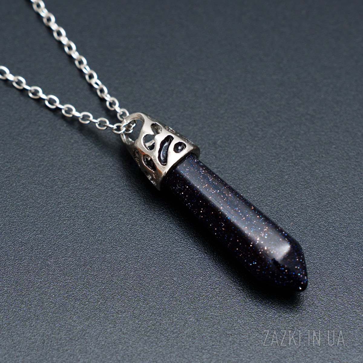 Кулон Маятник Синього кольору з ефектом блиску