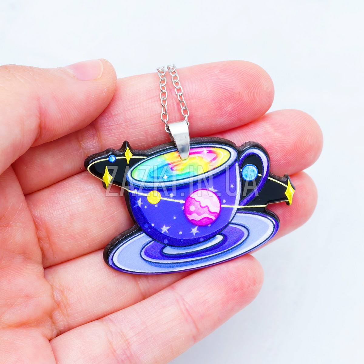Кулон Всесвіт у чашці чаю