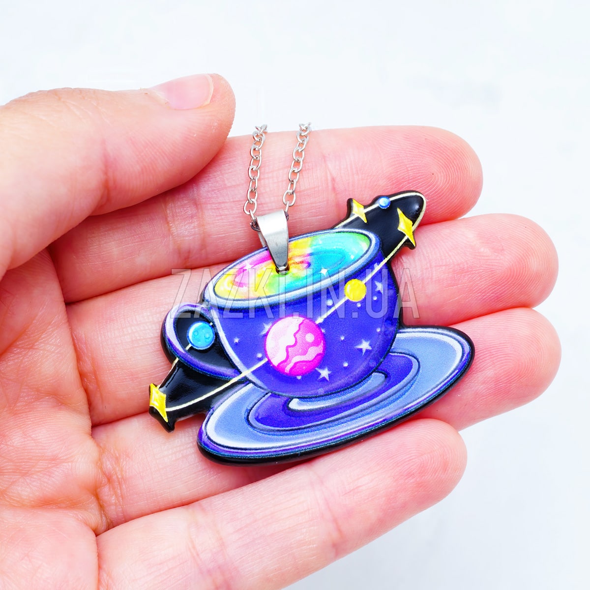 Кулон Всесвіт у чашці чаю