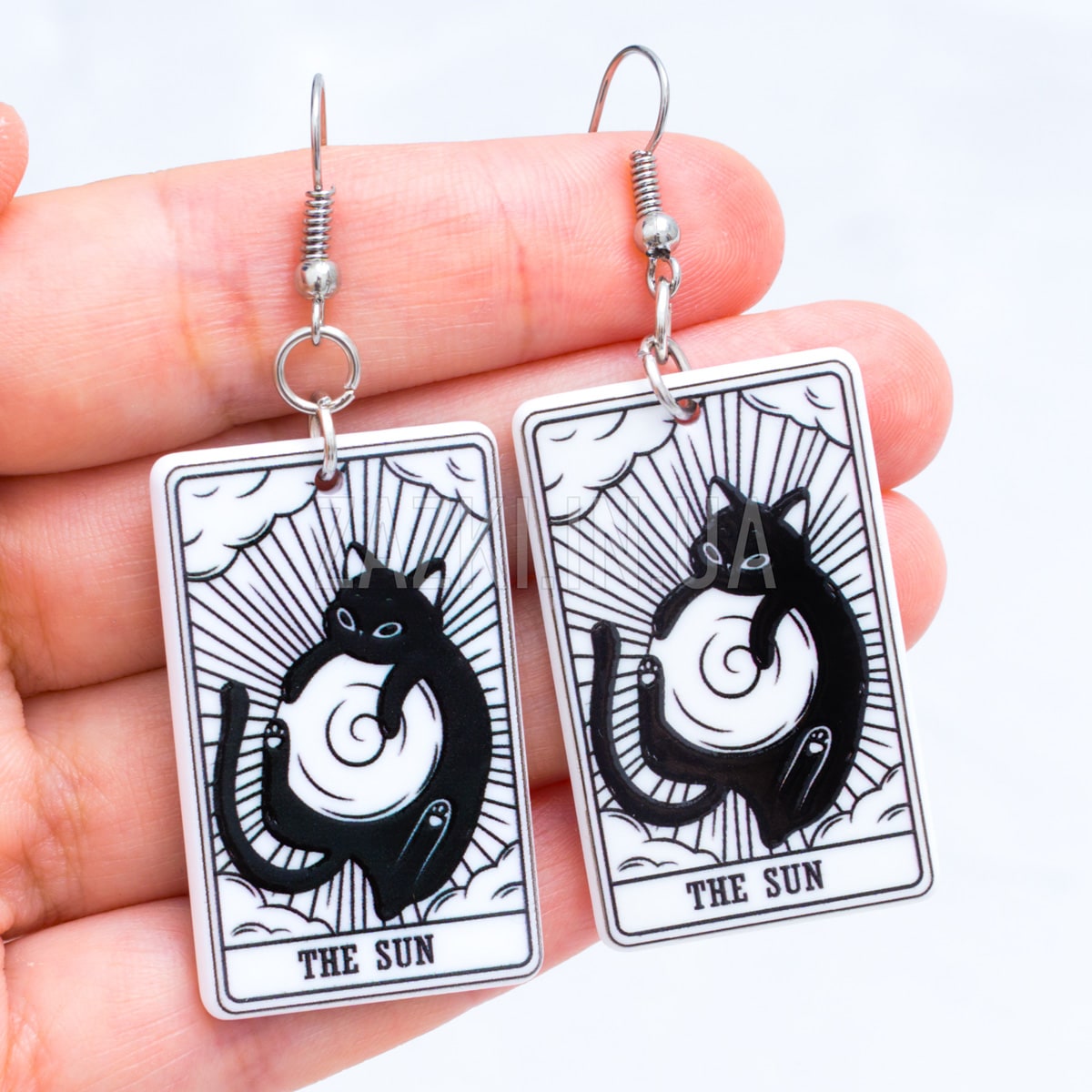 Сережки Карта Таро Сонце