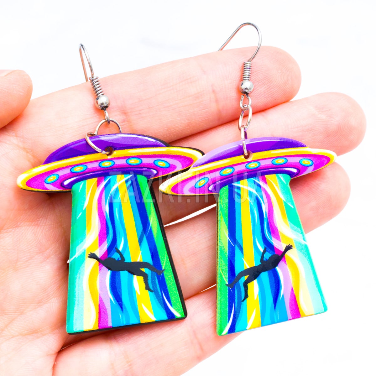 Сережки Літаюча тарілка